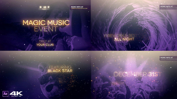 magic music event after effects template free download